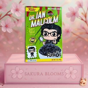 Funko Cereal Jurassic Park Dr. Ian Malcolm Hot Topic Exclusive Sealed Vaulted